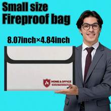 Multi-Purpose Fire & Water Resistant Bag - 4200 °F Insulated Cash Flame Resistant Bag With Zipper And Reflective Strips, Waterproof Document Pouch, Valuables Fire Resistant Bag, Back To School, School Supplies - 8.2 Inches * 5.1 Inches - View 5