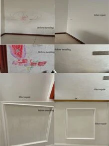 500克装墙面漆为水性配方，清洁方便。易于家居维护：白色乳胶漆，可有效遮盖涂鸦、污渍和脚印，使用便捷快速，并带有特殊防尘膜，适用于各种室内墙面涂装。（新旧型号随机发货。） - 彩色 - 查看 4