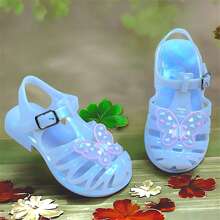 Girls' Butterfly Glitter Glamour Sandals - 白色 - 查看 4