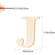 1pc Wood Wall Decoration Letters 12 Inch Blank Letters DIY Paint Family Party Wedding Decorations Gifts Birthday Graduation