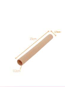 1pc Breathable Fiber Silicone Toe Protector, Rabbit Toe Sleeve Tube, Toe Separator, Toe Cap Foot Care Corrector. Small & Large Size Fiber Toe Caps