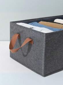 Kit 5 Sturdy Folding Organizer Boxes For Organized Clothes And Drawers - 灰色 - 查看 4