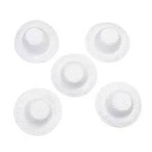 10 件装 5 厘米多色手工草帽迷你草帽适用于 DIY 工艺装饰配件、派对装饰