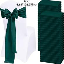 8/12/16/24 chiếc Dây thắt ghế vàng hồng, 6,69*108,27 inch, Thích hợp cho đám cưới, tiệc tùng, tiệc chiêu đãi, sinh nhật, tiệc chiêu đãi, trang trí ghế sự kiện khách sạn - màu đặc - Xem 25