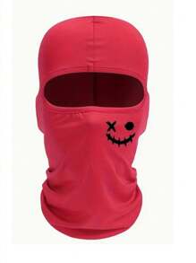 Musion 1pc Halloween Smile Face Print Ski Mask Balaclava Face Mask For Men Women UV Protection Windproof Scarf For Snowboard Motorcycle Skull Skeleton