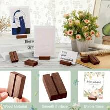 5PCS,Wooden Card Clip, Business Card Clip, Photo Clip, Sign Clip, Menu Clip, Table Card Decoration, Wedding Party Table Decoration