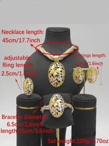 Elegante vlinderornament kubieke zirkonia kettingset, mode bruids bruiloft feest sieraden accessoires, populair in Afrika en Dubai