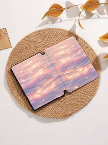 Pink Sheen Iridescent Sea Protective Case Compatible With IPad Air 4/5 10.9 Inch, IPad 7/8/9/10.2 Inch, IPad 10th Gen, Compatible With Kindle Paperwhite 12th Gen 2024, Kindle (11th Generation) 2022 Release, Compatible With Samsung Galaxy Tab S6 Lite 10.4 Inch, The Case Has Auto Sleep/Wake Function, Multiple Styles Of Covers Available.