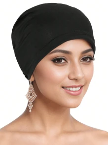 Awegeo Gorro esencial de confort - Cubrecabezas suave y transpirable para lo básico diario y el estilo casual | Diseño de subcapa para envolver el cabello