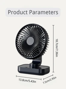 Ventilador pequeño con movimiento oscilante, ventilador de escritorio para dormitorio de estudiantes, con luz, sonido y carga USB, práctico mini ventilador eléctrico para el hogar