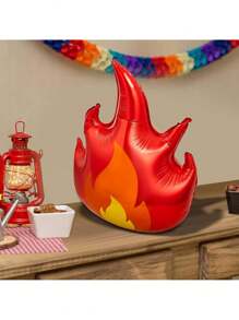 1 Conjunto Balão em Forma de S de Chama, Decorações para Festa de Aniversário/Bombeiro