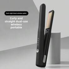 Portable Cordless Hair Straightener , With Ceramic Coating, Hot Comb Hair Straightener For Women, Lightweight & Mini, Type-C Charging Port For Travel Hair Straightener USB Rechargeable Hair Iron Straightener,2 In 1 Wireless Mini Portable USB Hair Straightener Curlinglron, Large-Capacity Lithium Battery Lasting Life, Party, Travel,Mini Wireless Charging Portable USB Clamp Bangs Curling AndStraightening Dual-Purpose Small Hair Straightener