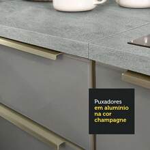Cocina Integral Modular Madesa Lux 400cm Bg Color Blanco/gris - Blanco y Gris - Ver 6