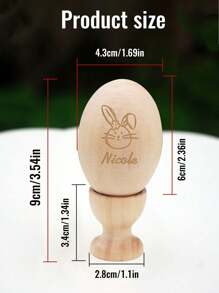 LICVIC 1/2 quả trứng Phục sinh bằng gỗ khắc tên tùy chỉnh, đồ nhồi giỏ Phục sinh được cá nhân hóa, trứng Phục sinh tùy chỉnh có đế, đồ trang trí Phục sinh tùy chỉnh, quà tặng Phục sinh cho trẻ em, trẻ mới biết đi, em bé, 4 kiểu mẫu, 6x4,3cm, trứng Phục sinh bằng gỗ có tên, đa chức năng, trang trí, chữ cái, phong cách, cổ điển, đáng yêu, dễ thương, tùy chỉnh, được cá nhân hóa, độc đáo, tùy chỉnh, quà tặng lý tưởng cho anh ấy, quà tặng lý tưởng cho cô ấy, con trai, con gái - phong cách A - Xem 4