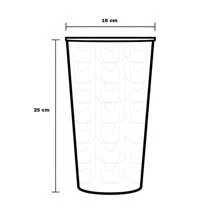 Plastic Vase Model Scales Centerpieces Event 6pcs
