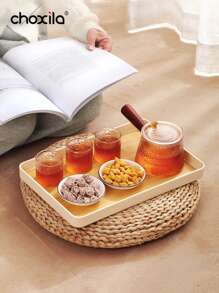 choxila 1 个日式托盘、储物托盘、茶盘、放置餐具、咖啡机或珠宝，适用于每日下午茶、早餐、客厅、办公室、酒店