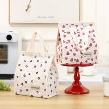 GODWOODS GODWOODS Corduroy Printed Lunch Bag Lunch Box For Women Men, Lunch Bag For Women Lunch Box Bag, Men Lunch Bag, Large Portable Insulated Lunch Bag For Women Men Adults For Work, Lunch Tote Bag Small Lunch Bag, Cooler Bag Reusable Snack Meal Sandwich Containers