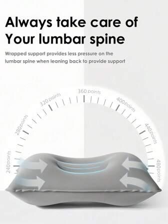 1 件方形天鹅绒充气 U 型枕，PVC 气垫，适合旅行、午睡、轻便，适合徒步旅行、露营、旅行