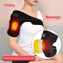 RAF 3-Second Heating Massage Knee Pad, Vibration Massage, Joint Warming, Knee Care, Heat Therapy, USB Powered, Fragrance-Free, Battery-Free, Massage, Vibration - Multicolor - View 5