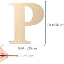 1pc Wood Wall Decoration Letters 12 Inch Blank Letters DIY Paint Family Party Wedding Decorations Gifts Birthday Graduation