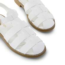 Women's Sandals Flat Ladies Sandals Wedding Summer Strappy Sandals - White - View 7