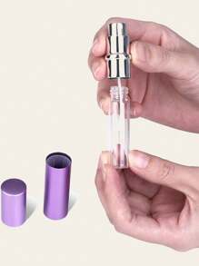 5ml 可再填充香水喷雾瓶便携式旅行可再填充瓶香水雾化器瓶迷你喷雾空化妆品容器底部填充泵式工具和配件，方便男士女士男孩和女孩使用香水，夏季度假返校旅行必备品