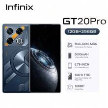 Infinix GT 20 Pro 5G Versión Global 12+12GB RAM 256GB 144Hz Pantalla AMOLED Teléfono para Gaming Procesador MediaTek Dimensity 8200 Ultra Cámara de 108MP con OIS Batería de 5000mAh Carga rápida de 45W Dual SIM Desbloqueado - Naranja - Ver 1