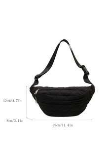 轻巧简约刺绣胸包/腰包/手机袋