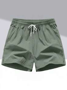 2 Paar Herren Lässig Sport Shorts, Frühling/Sommer leichte schnelltrocknende elastische atmungsaktive Shorts für Laufen, Fitness, Basketball