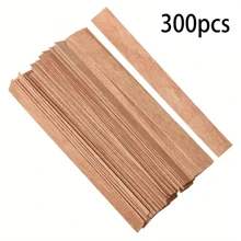 100/200/300pcs Cherry Wood Candle Wick - 5.1" X 0.5" Candle Wicks, Natural & Smokeless, Wooden Candle Cores, Suitable For DIY Candle Making, Use 2 Together