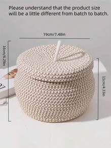 1PC Opvouwbare Opbergmand, Afstandsbediening, Cosmetica, Sleutels, Diverse Artikelen, Overdekte Opbergmand Met Deksel, Moderne Rotan Plantenpotten, CoastalVibes Zeegras Bohobaskets, NaturalMix Metalen Frame Opbergruimte Voor Strandachtige Huis- & Tuindecoratie
