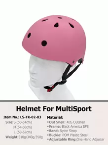 1pc Skating Protective Helmet Skate - Pink - View 1