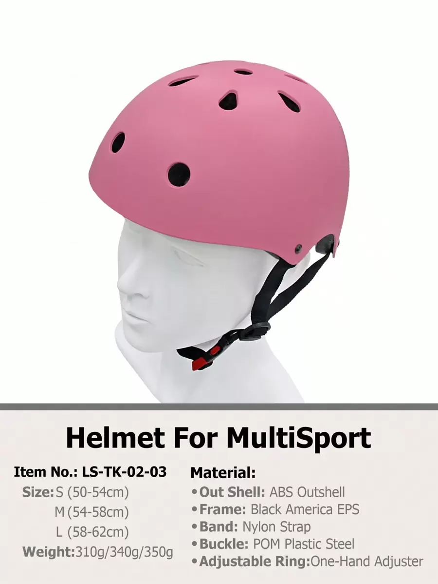 1pc Skating Protective Helmet Skate - Pink - View 1