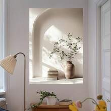 2D 1 Pc Modern Vases With Plants Wooden Framed Canvas Painting  High Quality Wall Art Prints Poster Direct Hanging Wall Picture Decor For Home Gifts, Living Room, Bathroom, Bedroom, Kitchen - Multicolor - View 4