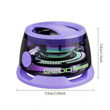 Magnetic Wireless Mini Speaker - Cyber Style With High Definition Audio, Double Bass Dual Stereo, Long-Lasting Battery, Compact Design For Travel, Perfect For Outdoor/Car/Music/Gaming, Portable Wireless Speaker | Compact Sound System | Rechargeable Polymer Battery - Multicolor - View 10