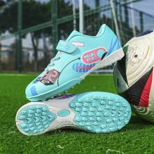 Children's Low-Top Studded Football/Soccer Shoes, For Daily Training - Blue - View 3