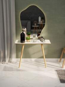 Inaugurates Furniture Sideboard Table Simple Buffet Coffee Corner Living Room Kitchen Retro Tripod Wooden Feet - 米色和棕色 - 查看 2