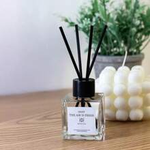 1pc Premium Floral Scented Reed Diffuser For Home Hotel Indoor Lasting Air Freshener, Deodorizer For Bedroom Bathroom