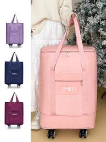 ceionkeust Unisex Multi-Directional Wheel Travel Bag, Large Capacity & Expandable, Anti-Theft Design, Waterproof, Suitable For Men & Women, Short-Distance Business/Moving Luggage - Multicolor - View 3