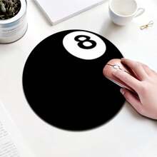 1 miếng lót chuột hoạt hình bóng đá & bóng bầu dục dễ thương, miếng lót chuột tròn để bàn văn phòng có đế cao su chống trượt, miếng lót chuột du lịch nhỏ gọn để làm việc, máy tính không dây, máy tính xách tay, phụ kiện văn phòng - Nhiều màu - Xem 13