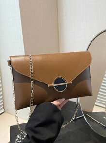 Fashion Handbag, Envelope Bag, Portable Tote Bag, Contrasting Colors, Fashionable Handbag, Change Key, Shopping Handbag, Good-Looking - Multicolor - View 3