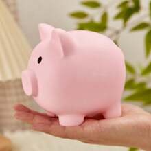 1pc Personalized Name Piggy Bank, Children's Customized Piggy Bank, Anti-Fall Piggy Bank Gift, Children's Birthday Gift, Cute Pig Piggy Bank, Parent-Child Gift Back To School - S - View 10