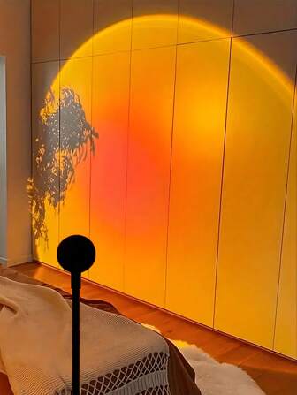 Sunset Light Projector, Sunset Lamp Projection, USB Night Light, Romantic Floor Lamps For Bedroom Living Room Decors, Rainbow Projection Lamp For Photo Background Romantic Gifts For Home Decor Living Room, Halloween, Christmas Decor, Desk Office Accessories, Wall Decor, For Camping, Party, Perfect Gift For Birthday Christmas