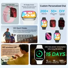 SIMSONLAB 1.83-Inch Smart Watch, Wireless Calling & Dial, Multi -Sport Modes, Calling Reminder & Rejection, Information Reminder, SMS Reminder,Compatible With Iphone/Andriod Christmas New Year Valentine's Day Holiday Gift