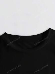 T-shirt à col rond pour femmes, imprimé avec un slogan vintage anglais "Rock and Roll", ajusté, convient aux amateurs de musique, fans de musique country, port casual quotidien, été