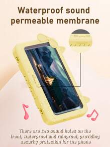 Waterproof Touchscreen Bathroom Phone Holder, Wall-Mounted Slouchy Shower Phone Holder & Storage Rack For Bathroom - Multicolor - View 16