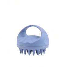 1 peça nova escova de silicone para massagem no couro cabeludo, cor palha, xampu, limpa a raiz do cabelo e remove a caspa, decoração para casa e banheiro, decoração de outono