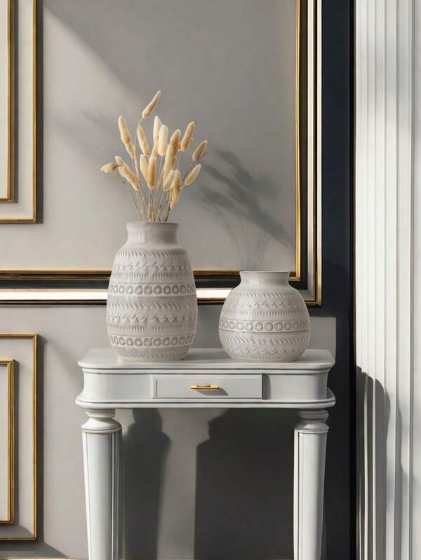 1 pezzo Vaso cinese in marmo a bocca larga, adatto per soggiorno, ingresso, scrivania, tavolo da pranzo, ornamento per più ambienti, arreggiamento di fiori