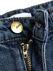 适合年轻男孩的复古水洗牛仔休闲短裤