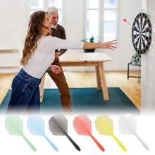 24X Moulded Darts Flights And Shafts 2BA, In-One Piece Integrated Accessory 7.5*3.6cm, Mulitcolours - Red - View 5